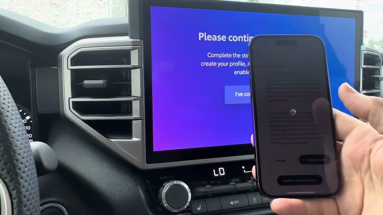 Set up of the new Toyota multimedia system. QR code and easy start up *see notes for new process!