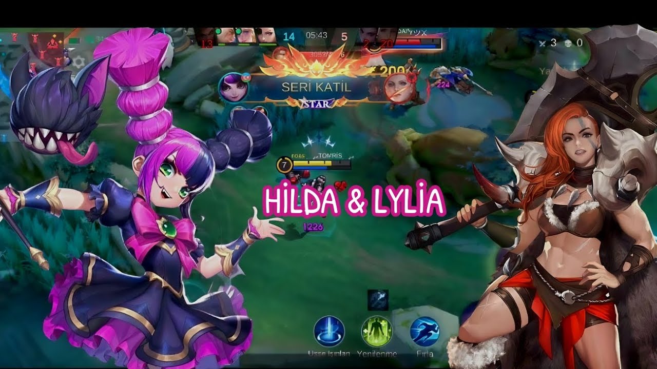 SEZONUN SON GÜNLERİ MAÇLAR ÇEKİLMİYOR MOBİLE LEGENDS HİLDA - LYLİA