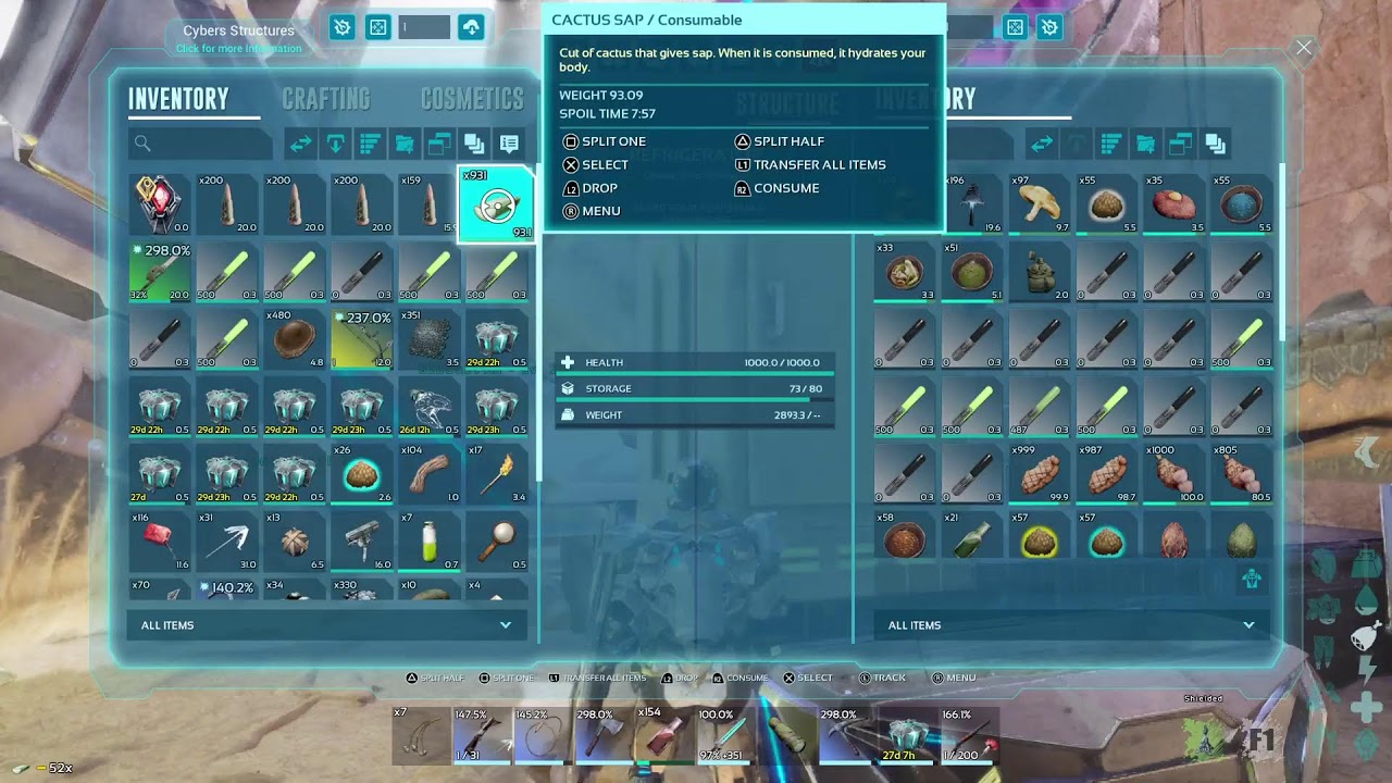 Ark! Taming and building