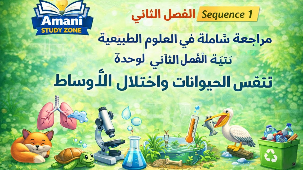 مراجعة شاملة ✅2am + ملخص مادة العلوم الطبيعية🤞 | الفصل الثاني 💖 | تلاميذ السنة الثانية متوسط