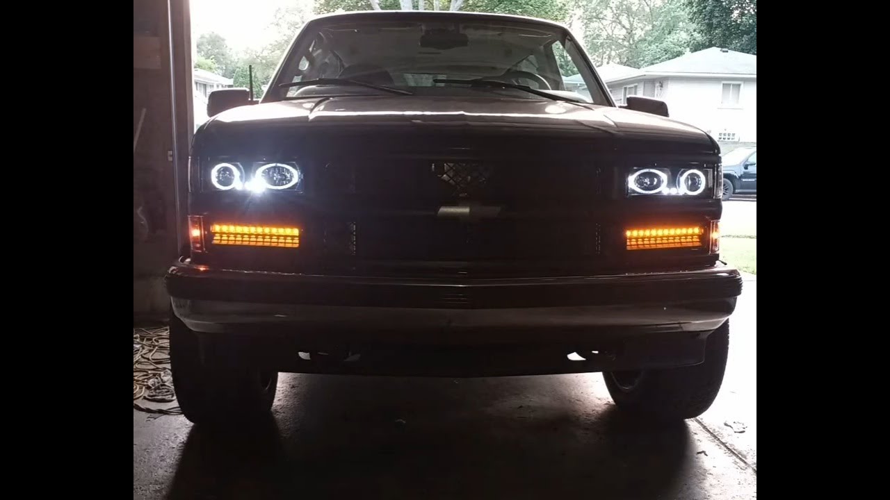 NEW Halo Headlights and Grille for the OBS 99 2Dr Tahoe.  