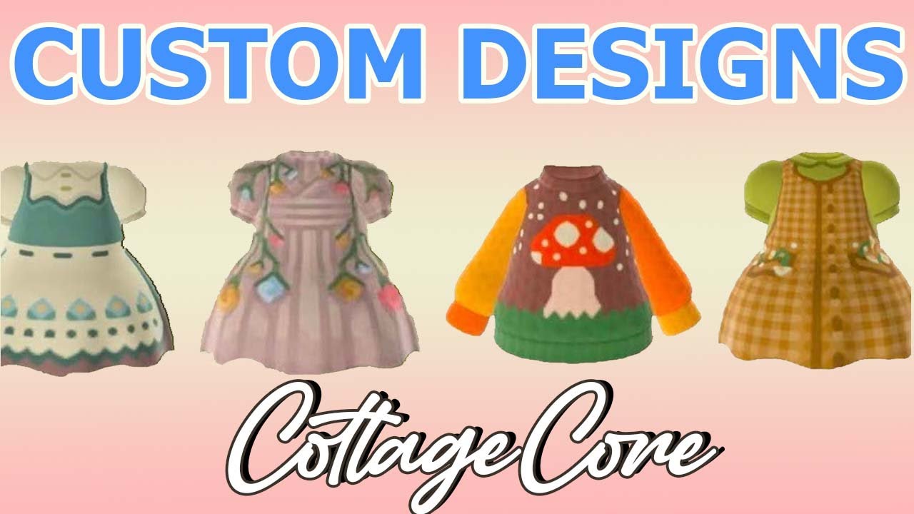 250+ Cottage Core Animal Crossing New Horizons ACNH Custom Designs