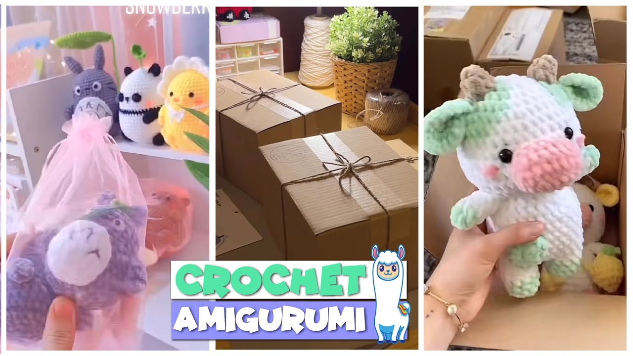 TikTok Crochet Amigurumi Packing Order Ideas 🐯🦊 K A W A I I  🦄🦒 Compilation #58| @anea_design_studio