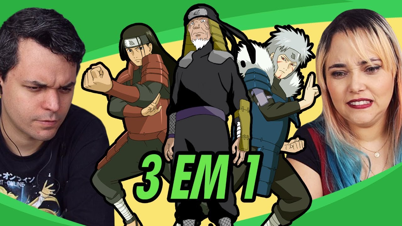 REACT 3 EM 1 RAP Tipo Tobirama 🌊 (Naruto), Tipo Hiruzen E Tipo Hashirama 🍁 | Style Trap (MHRAP)