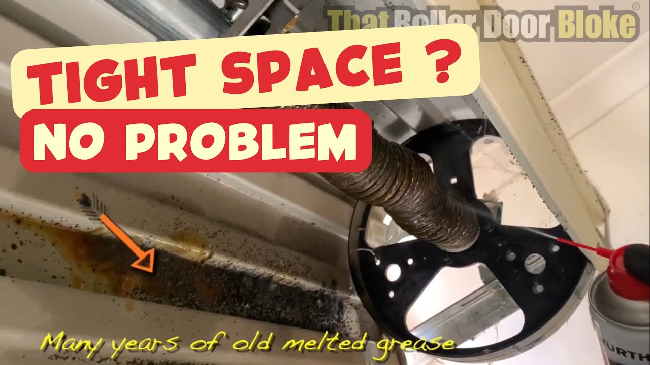 Hate the Squeak! Fixing a Noisy Roller Door (Even with Tight Spaces!)