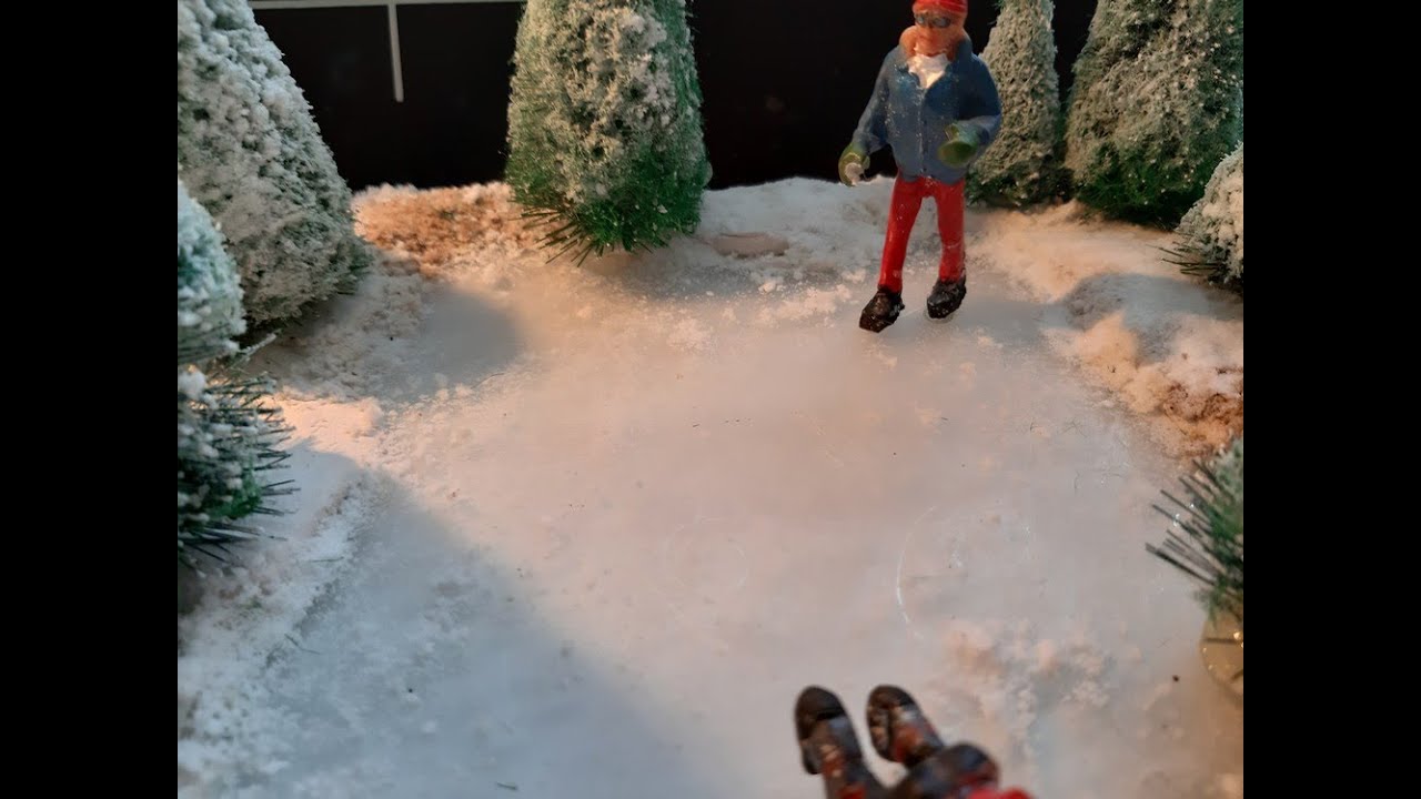 Le lac gelé / la patinoire effet réaliste