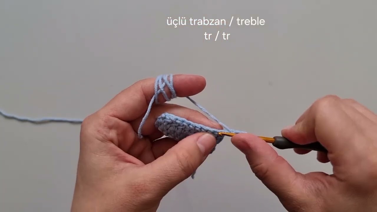 Trabzan çeşitleri / Half, double, treble crochet 