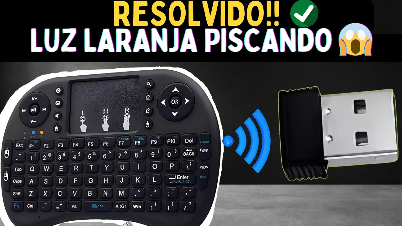 Mini Teclado Luz Laranja Piscando e Não Funciona RESOLVIDO 2024