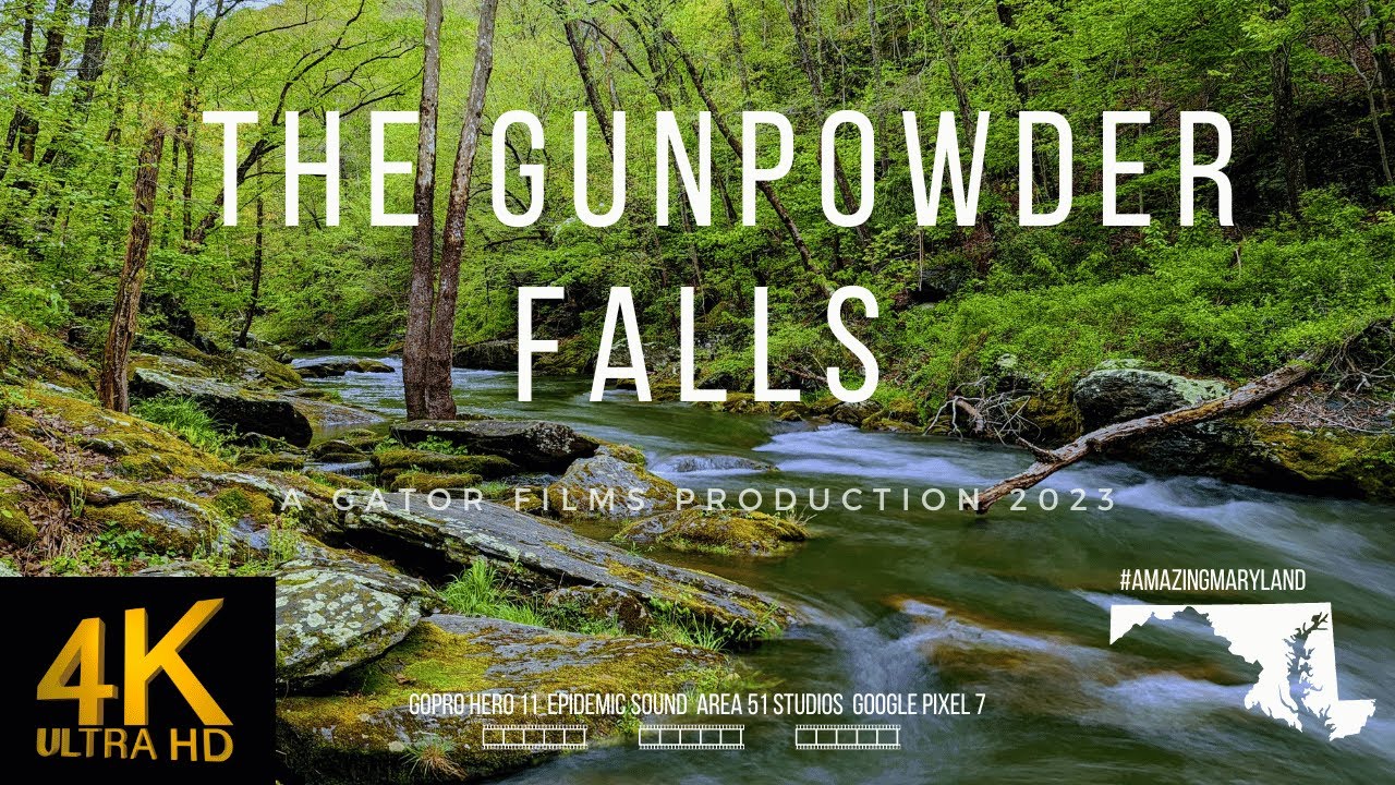 HIKING ALONG THE GUNPOWDER FALLS - BEAUTIFUL SCENIC RIVER - HIGHLAND TRAIL LOOP