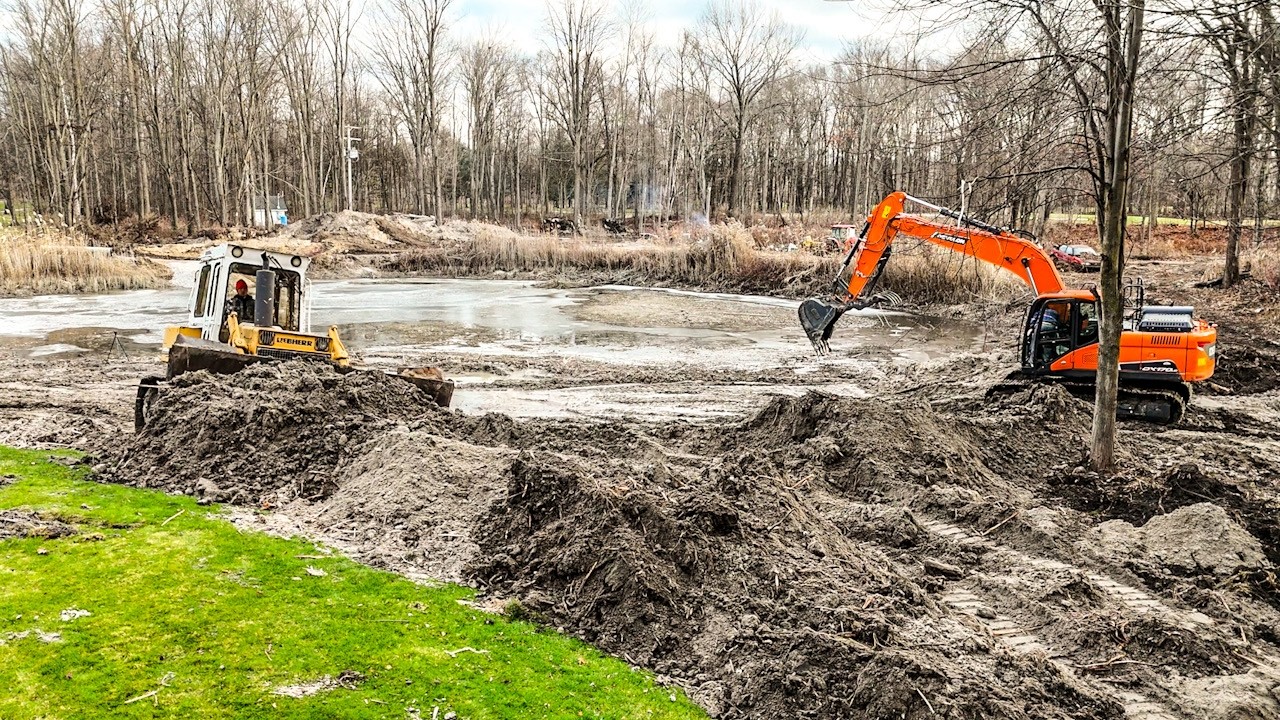 How many OLD BULLDOZERS do we need to clean out a pond??