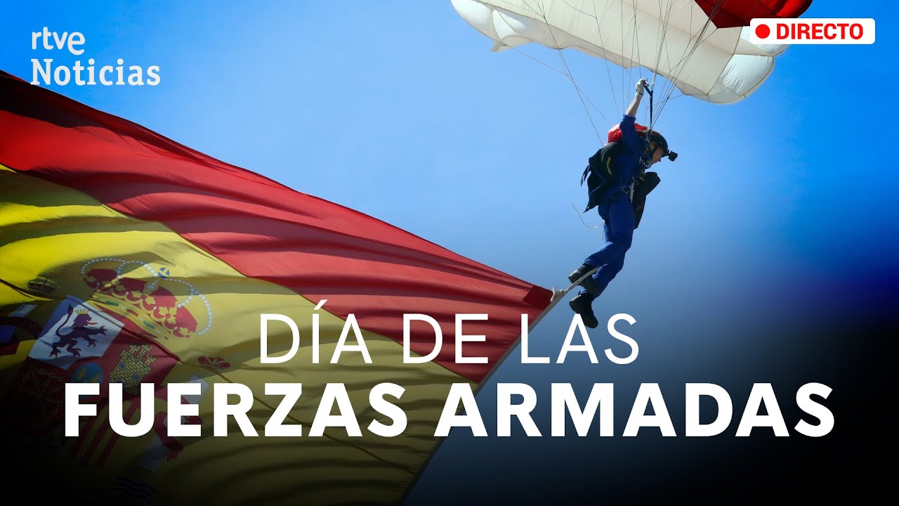 DÍA DE LAS FUERZAS ARMADAS : Los REYES presiden el DESFILE MILITAR en GRANADA | RTVE Noticias