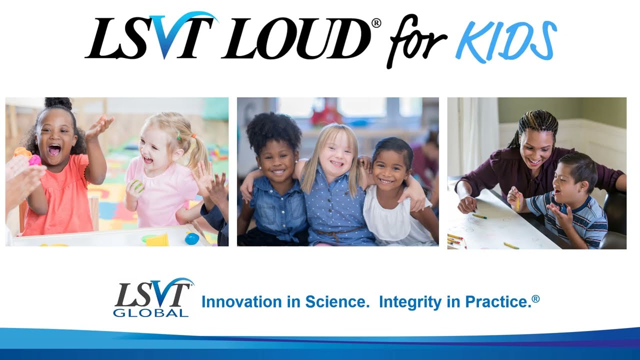 LSVT LOUD for KIDS pre/post audio clips in a child with CP and a child with Down syndrome