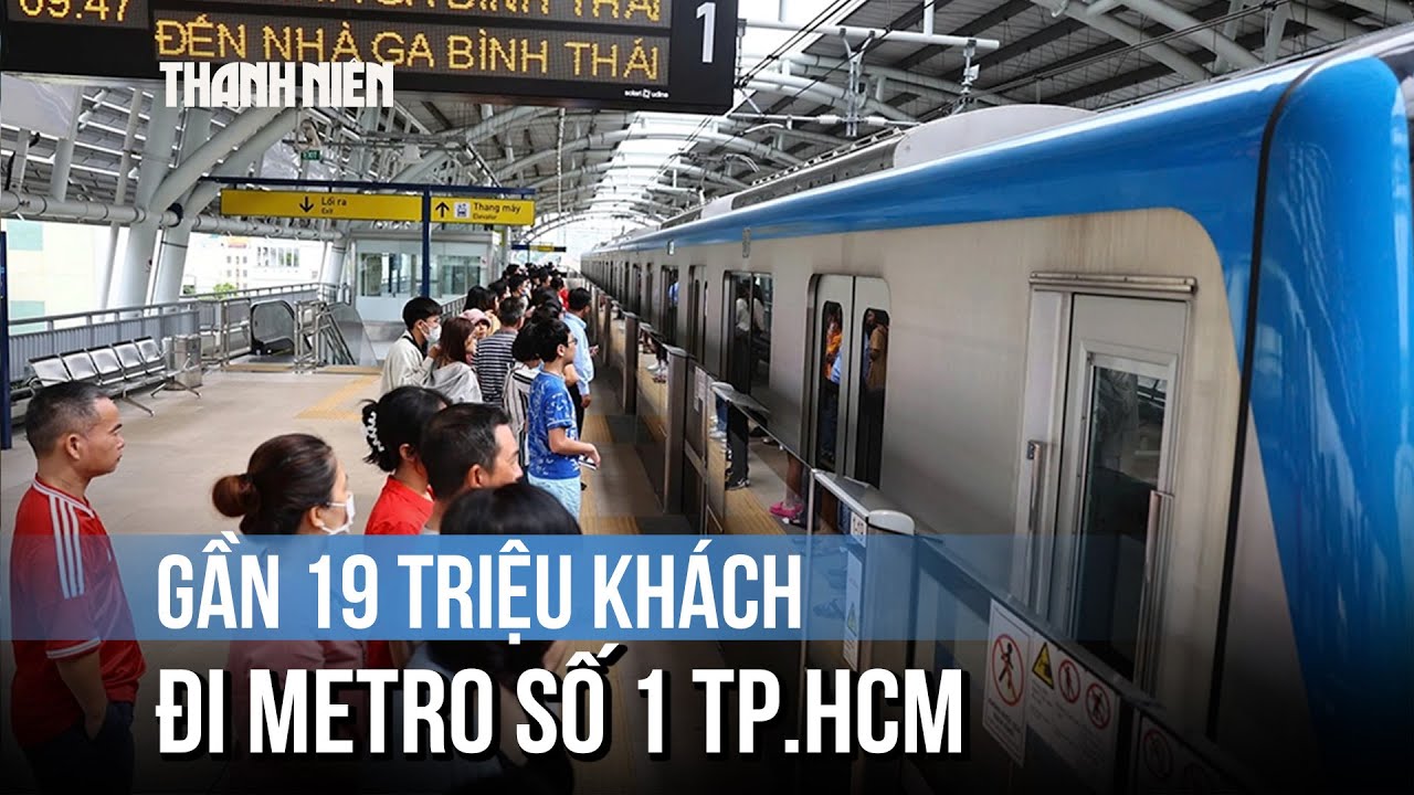 Gần 19 triệu lượt khách đi metro số 1 TP.HCM, vượt xa kỳ vọng