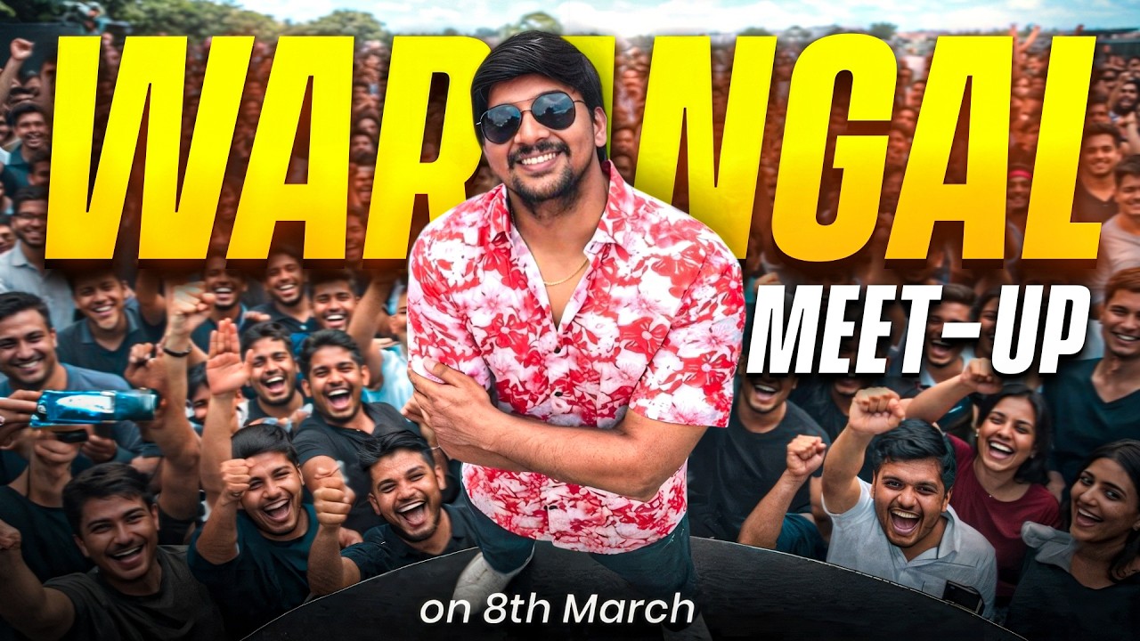 MARCH 8th WARANGAL MEET-UP 😍 || BGMI LIVE TELUGU || WARRIOR IS LIVE - 2213
