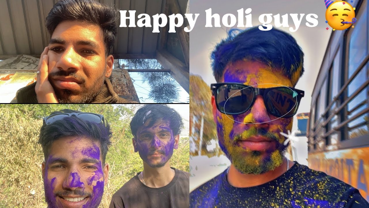 Happy Holi guys 🥳 ajj ghr ni ja paye😒
