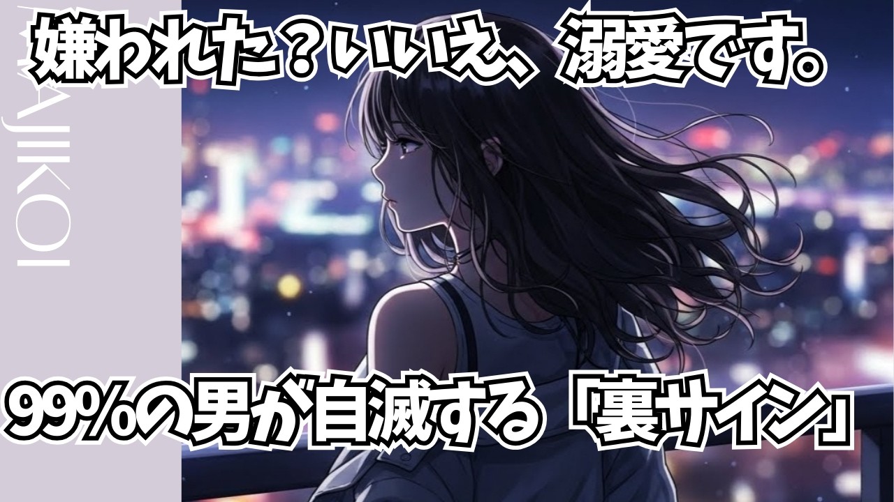 ⚠️実は最上級の脈あり⚠️ 女性が「本当に惚れた男」にだけ見せる“負の感情” TOP10『通常動画版』