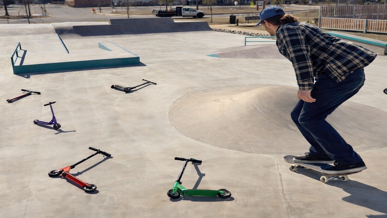 Dodging Scooters at the New Mt. Vernon Woods Skatepark