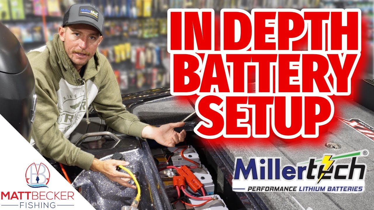 2025 BATTERY Set Up in my Bass Boat (Millertech Lithium)