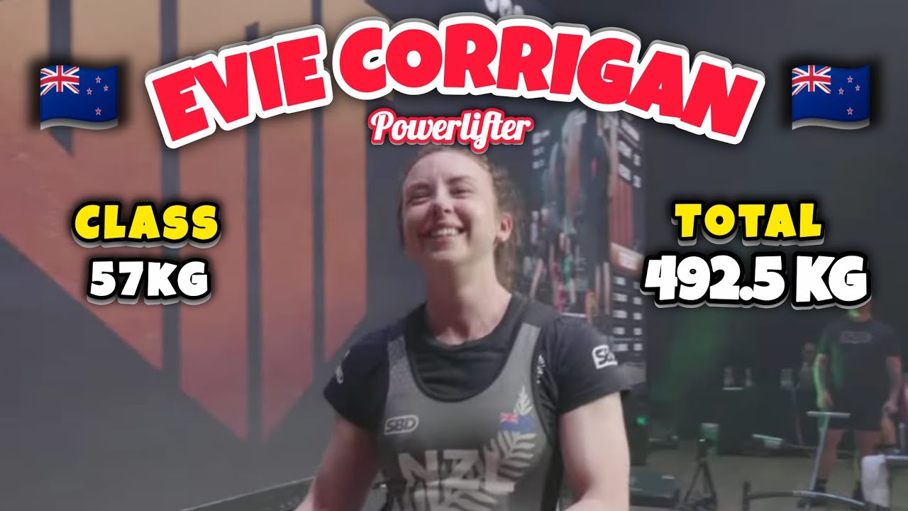 EVIE CORRIGAN - SBD Total = de 492.5 KG - Class 57 KG 🇳🇿