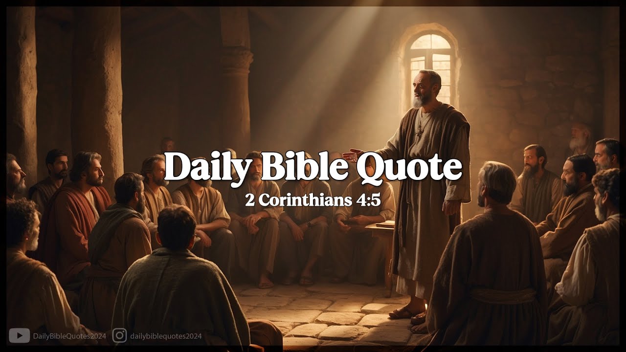 2 Corinthians 4:5 - Daily Bible Verse & Christian Inspiration | January 10, 2026
