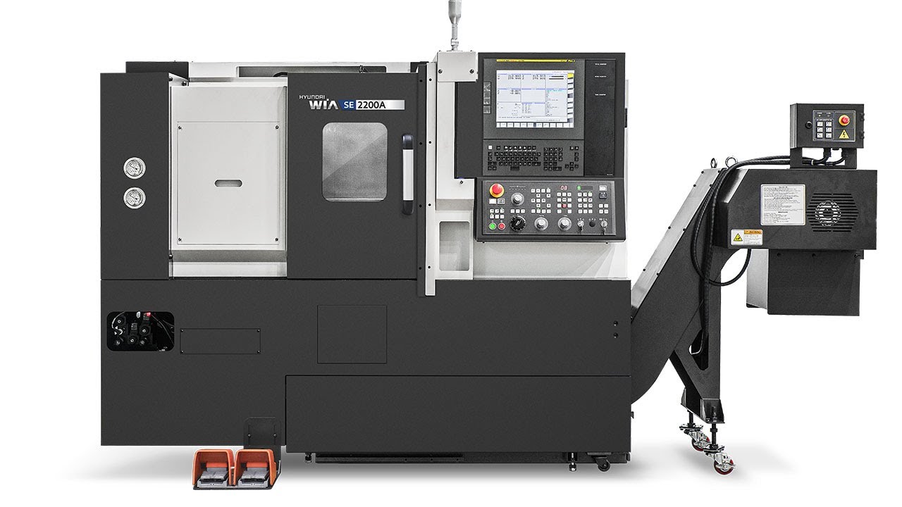 Hyundai-Wia SE2200 Slant Bed 2-Axis CNC Lathe