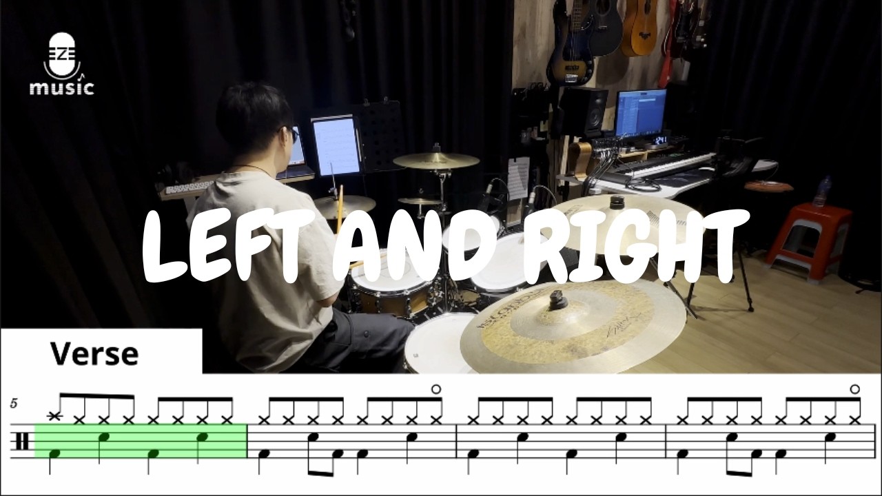 #3【Drum Score】Charlie Puth ft. Jungkook - 'Left And Right'