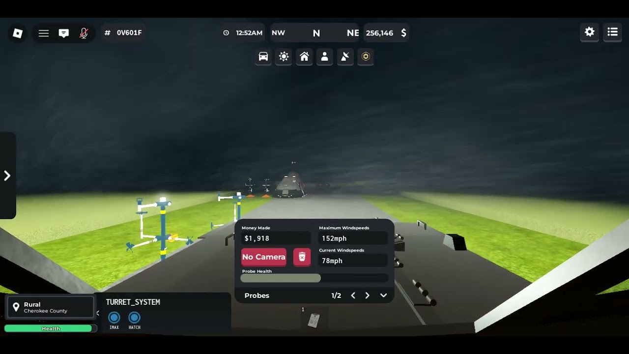 220 MPH tornado! UTAV lifted infront of me.