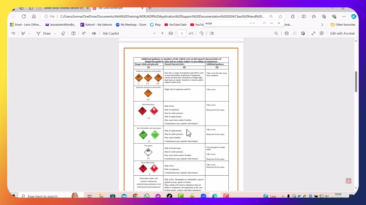 Instructions In Writing ( Need to know for ADR)