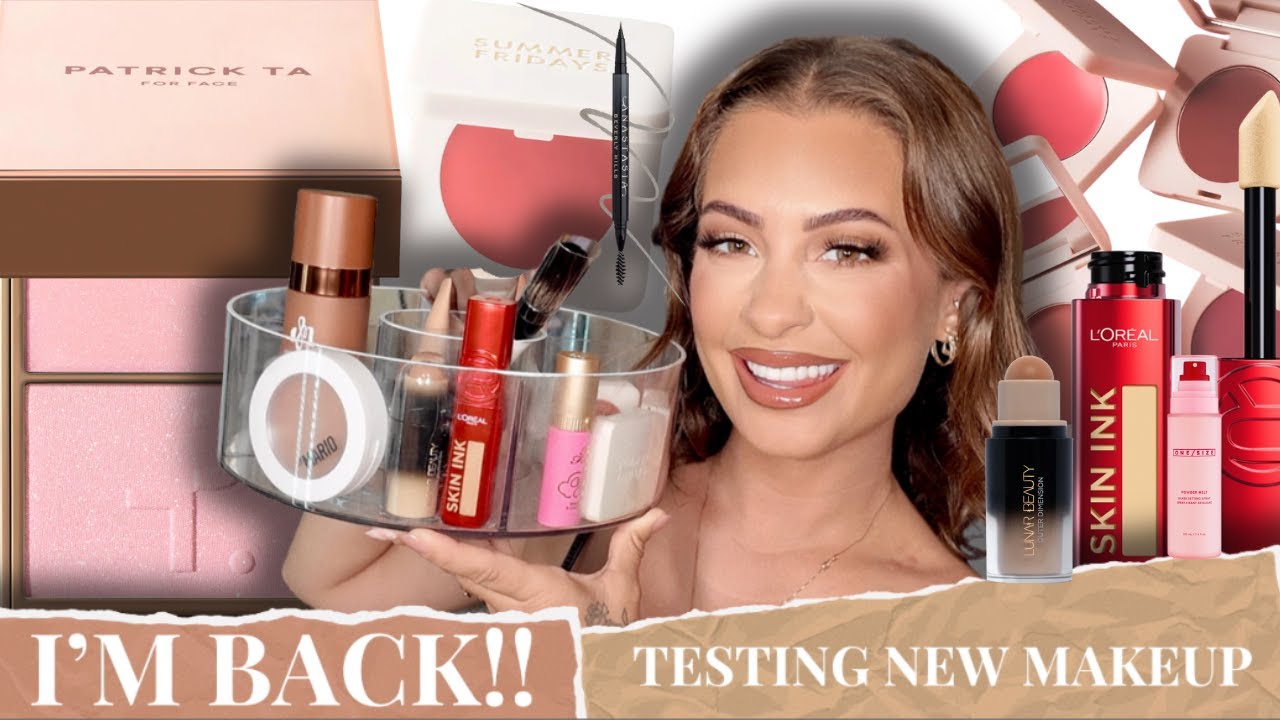 I'M BACK!!! testing out new 2025 makeup products