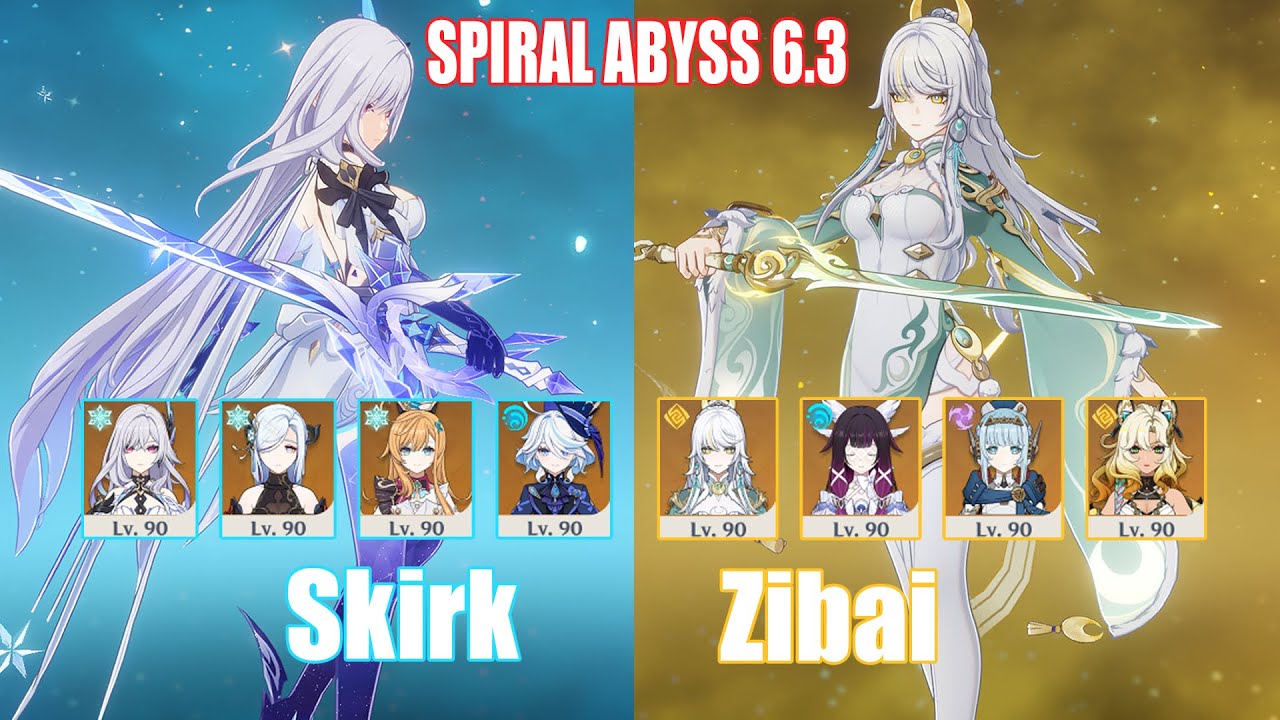 C0 Skirk & C0 Zibai | Spiral Abyss 6.3 | Genshin Impact