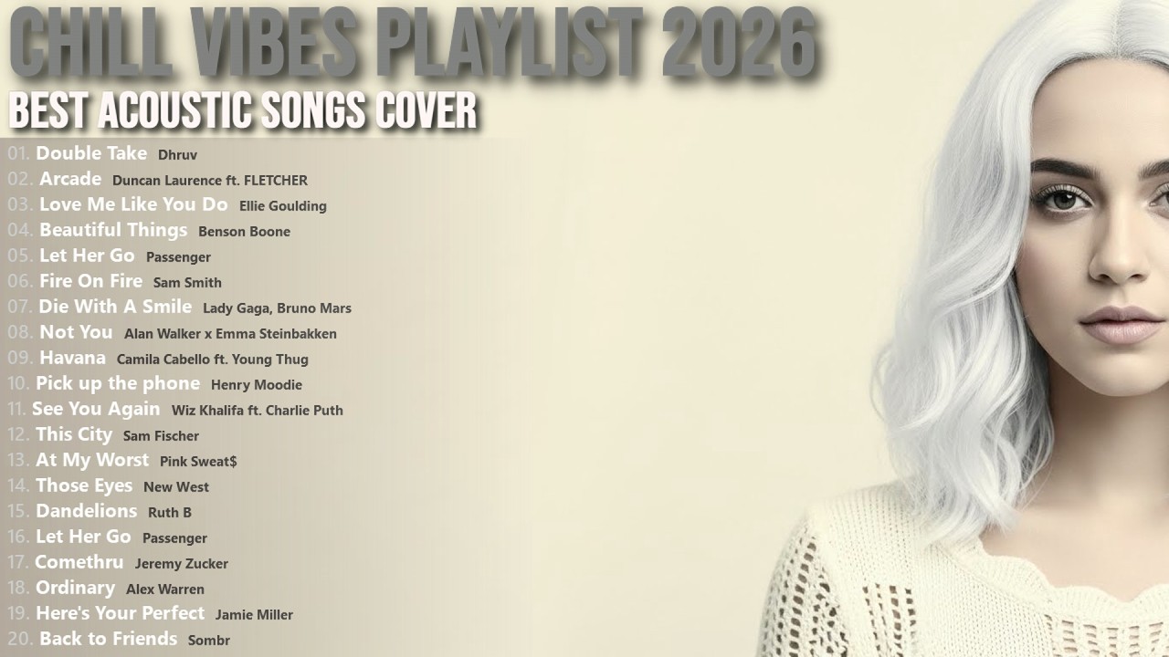 Chill Vibes Playlist 2026   Best Acoustic Songs Cover   Dhruv, Duncan Laurence ft  FLETCHER