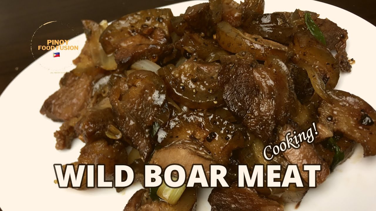 Wild Boar Meat Cooking! @pinoyfoodfusion