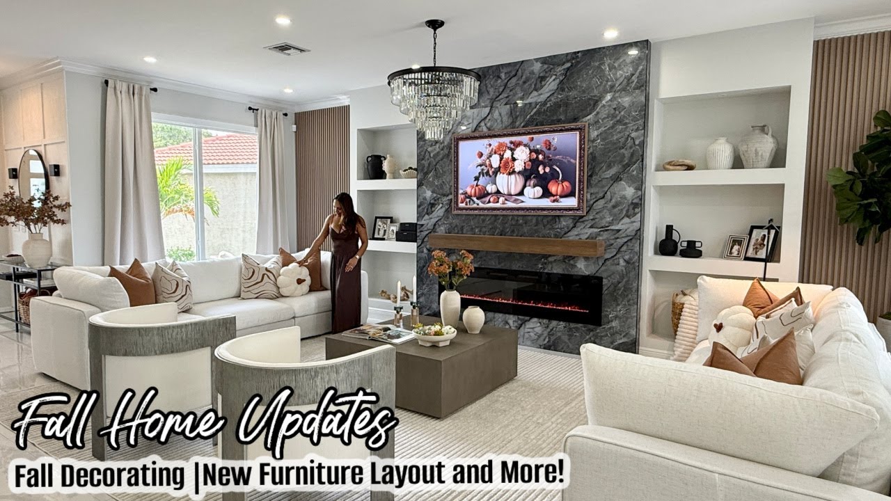 PART 1 MODERN FALL HOME UPDATES | NEW FURNITURE LAYOUT, LIGHTING & DECOR REFRESH 2025
