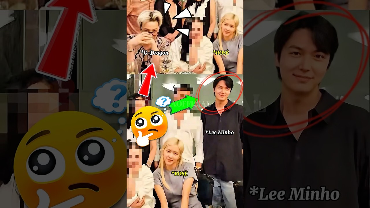 ROS&Egrave; WITH LEE MINHO AND G-DRAGON IN ONE FRAME 😱 #rose #leeminho #gdragon