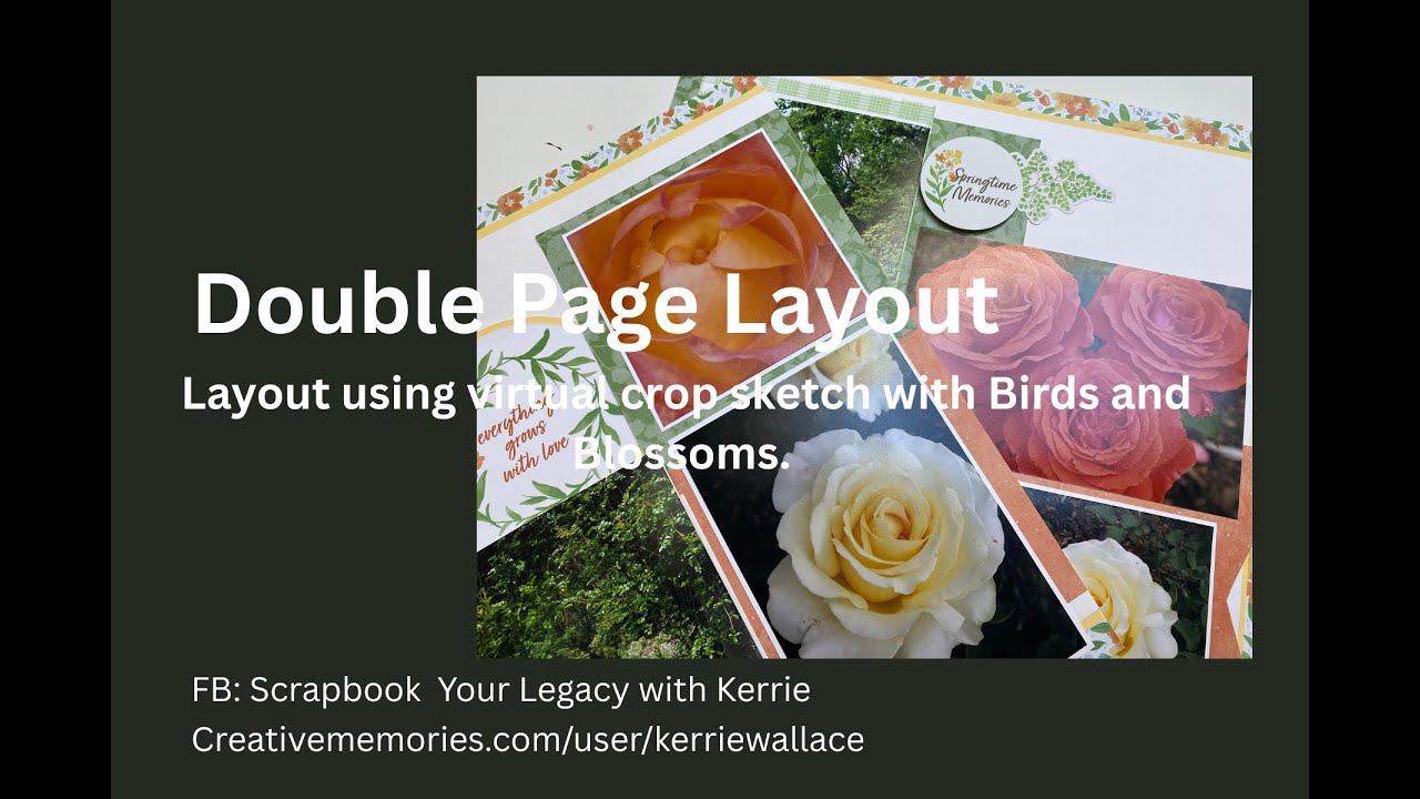 Scrapbook Layout Using Creative Memories Sketch