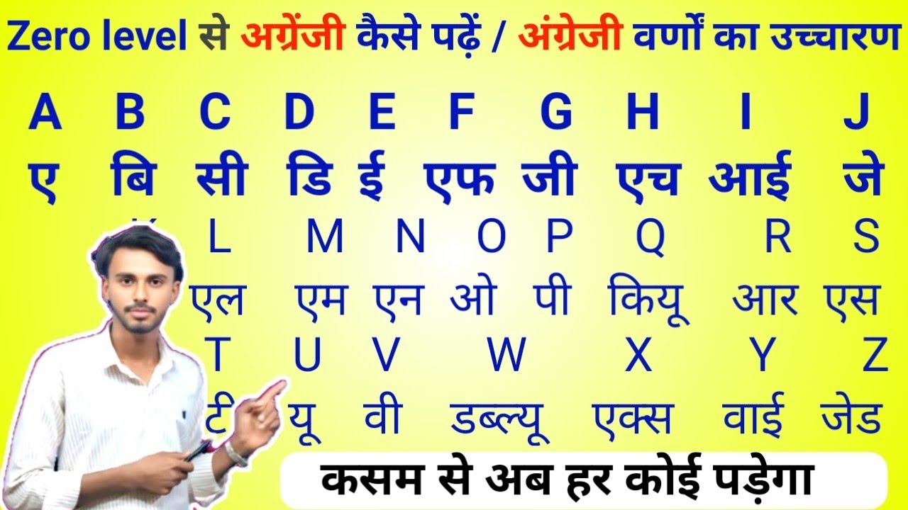 Class 1|  0 level English kaise padhen | angreji varnon ka uchharan | How To read English | English 