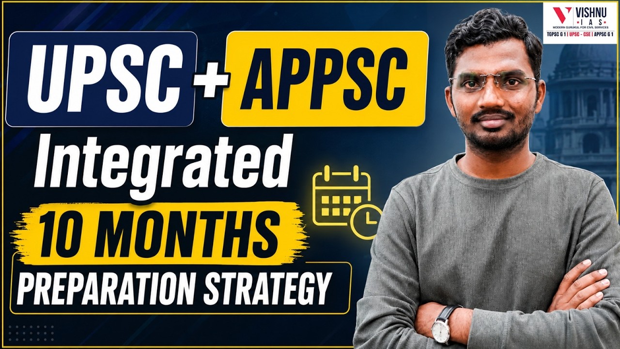 UPSC + APPSC Integrated 10 Months Preparation Strategy | Complete Roadmap for 2027 Aspirants