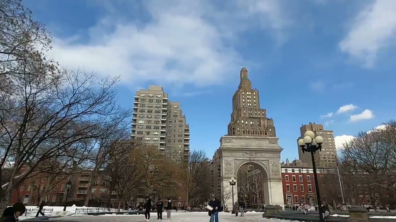 While I Was On That Meg Ryan Kick I Stopped Off at the Iconic Washington Square Park!