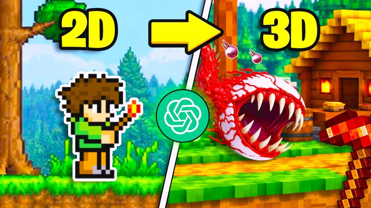 AI Remakes Terraria in 3d (It Actually Worked)