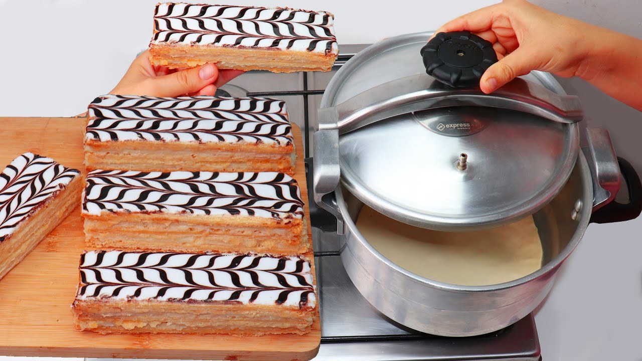 لن تشتري الميلفاي بعد اليوم! حضريه في الكوكوت بدون عجين مورق ولا كريم باتسيير ولا بيض Mille feuilles