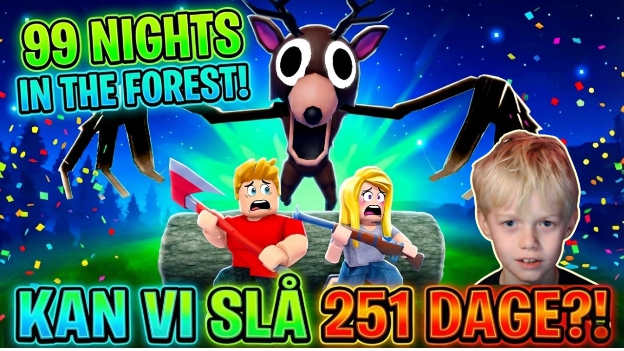 KAN JEG SLÅ MIN REKORD?? - Spiller 99 Nights in The Forest | ROBLOX