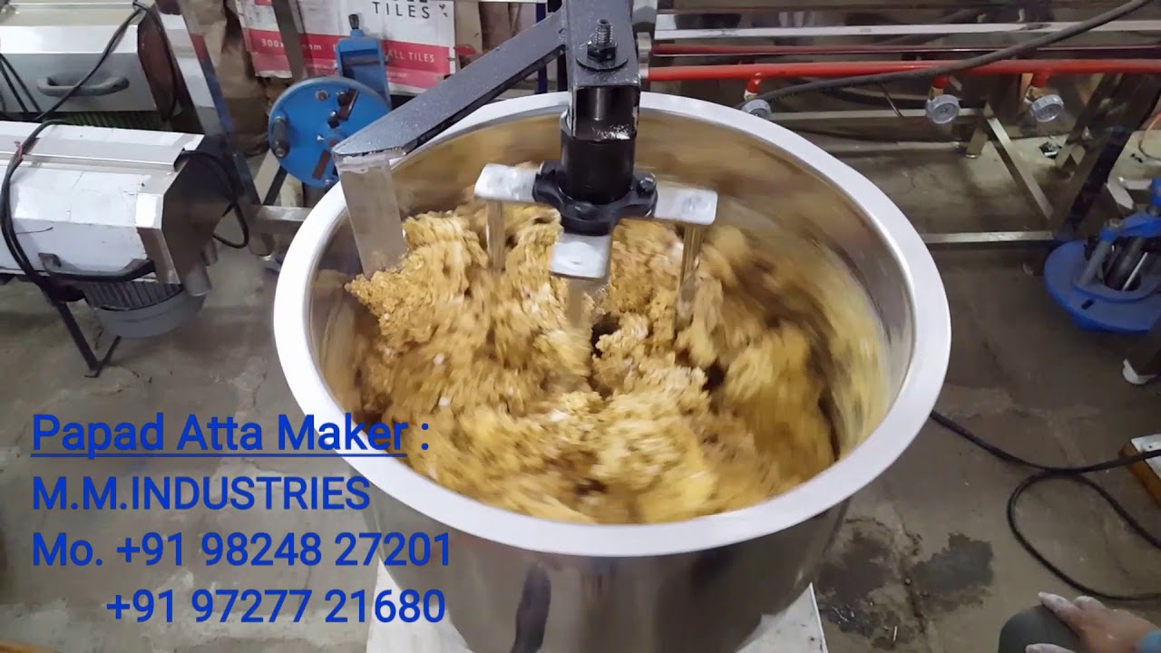 Papad Atta Mixing Machine | Khichu Making Machine | Dough Kneader | Atta Maker
