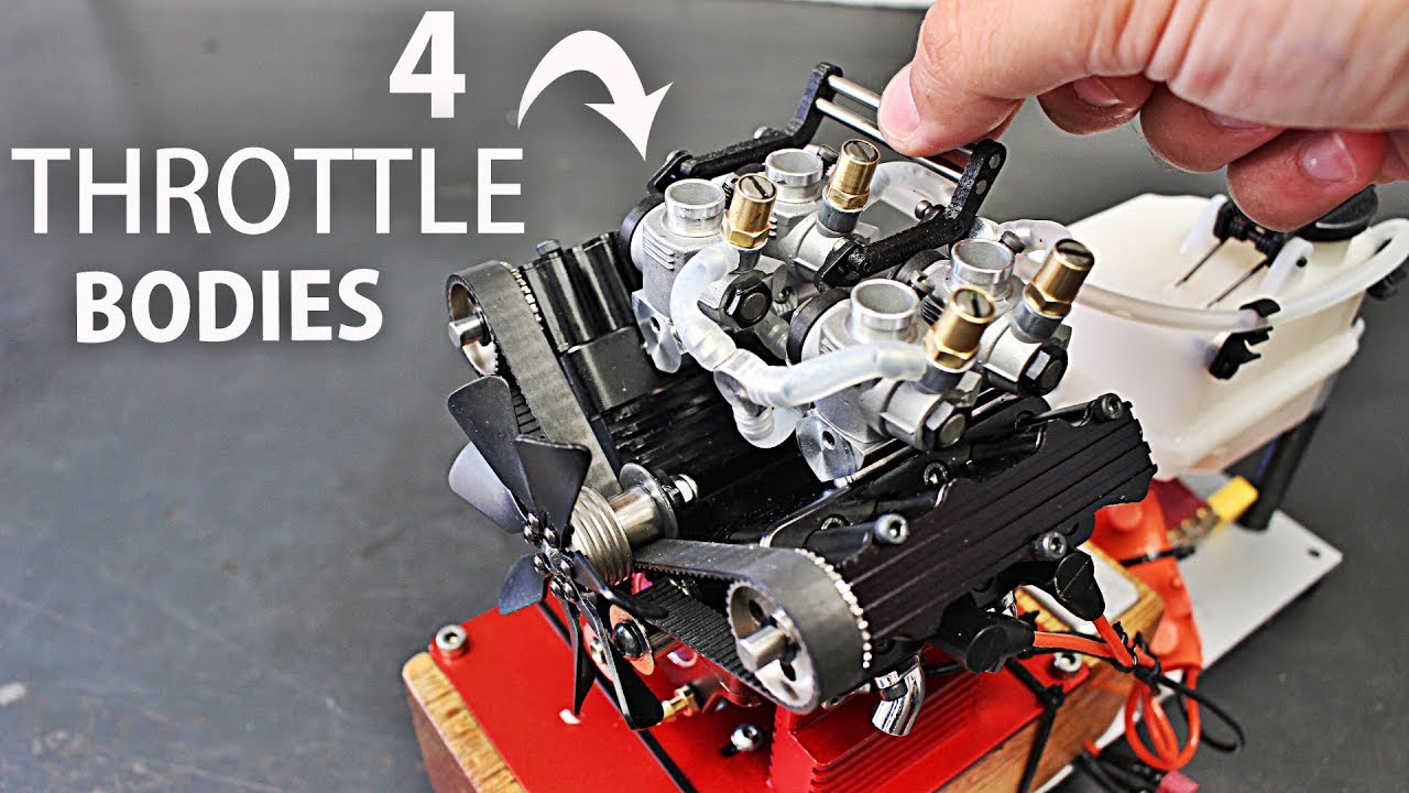 Quad Intake Setup on the V4 RC Engine!