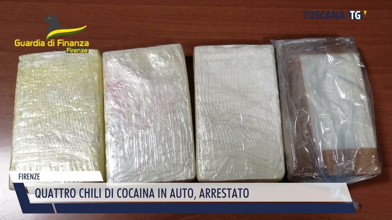 2023-02-07 FIRENZE - QUATTRO CHILI DI COCAINA IN AUTO, ARRESTATO