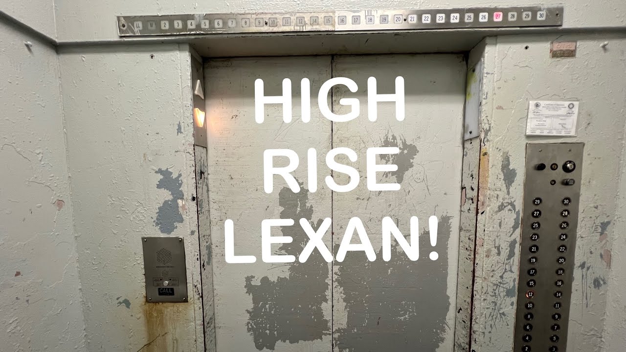 Awesome OTIS Elevators at Wyndham Hotel Springfield IL with HIGH RISE LEXAN