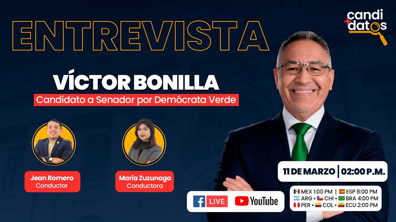🔴 EN VIVO| ¿Qué propone Partido Demócrata Verde? Entrevista a Víctor Bonilla (#1)