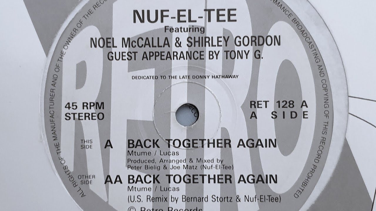 Nuf-El-Tee feat Noel McCalla & Shirley Gordon - Back Together Again (U.S. Mix)