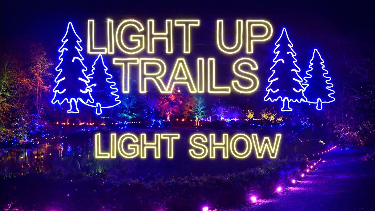 Light Up Trails Light Show Walkthrough at Southampton,Sir Harold Hilier Gardens |Hampshire 