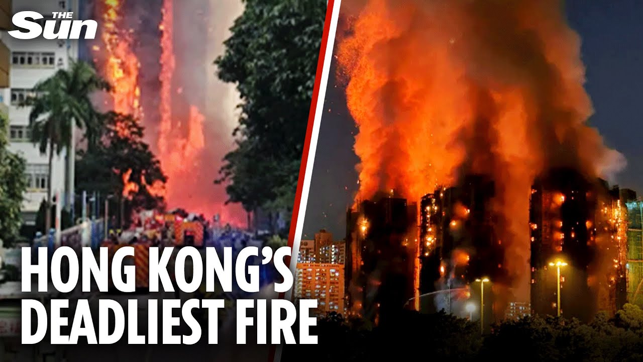 Hong Kong tower blocks inferno kills dozens & leaves nearly 300 missing as trapped beg for help