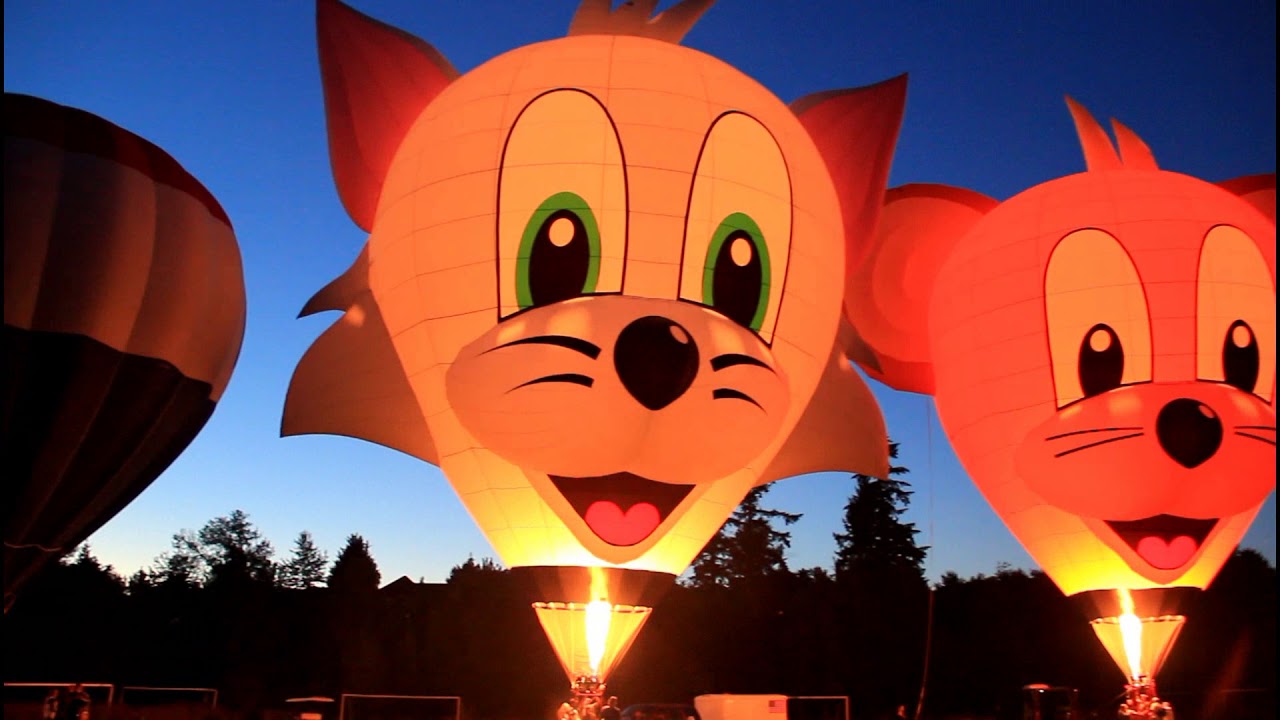 Tigard Oregon Hot Air Balloon Festival Night Glow